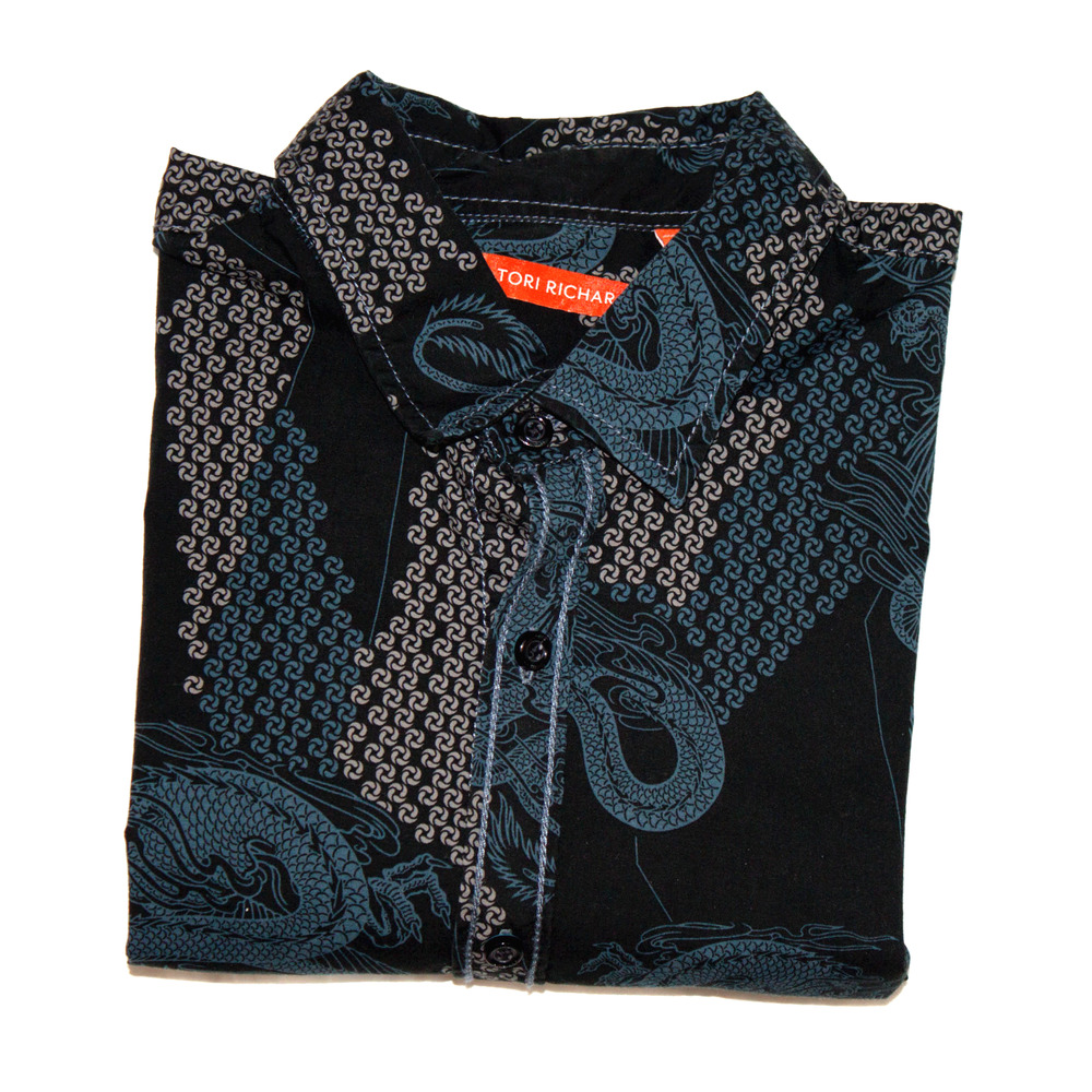 Tori Richard Long Sleeve Button Front Shirt - Picture 6 of 7